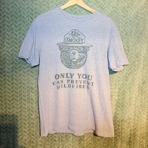 Rare Smokey Bear Graphic Tee | Only You Can Prevent Wildfires | Official License